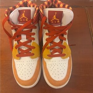 Nike Kids Sneakers - White, Orange, Yellow